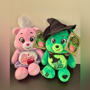 NWT Wicked x Care Bears Glinda and Elphaba plush